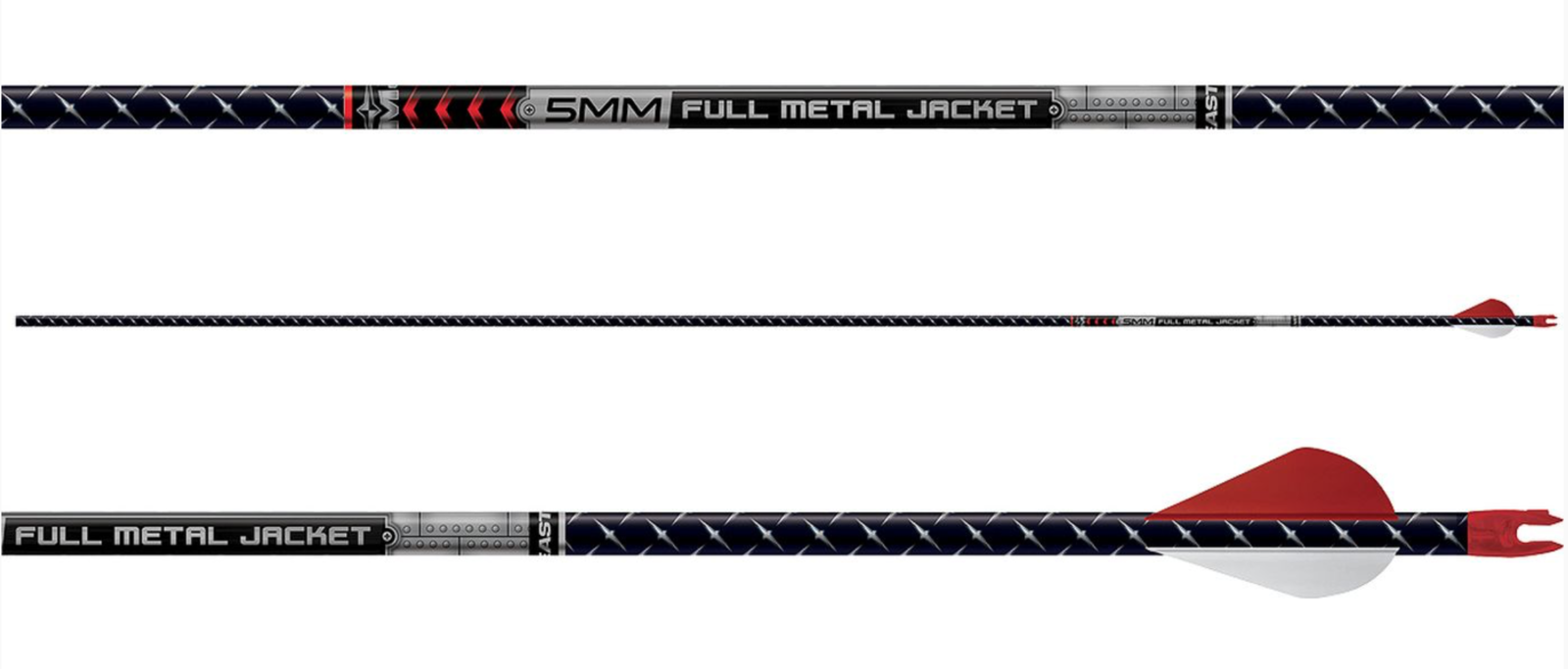 Details about   New 12 Easton FMJ 250 Spine 5mm Arrows Full Metal Jacket-11.5 GPI-Cut/Insert Av 
