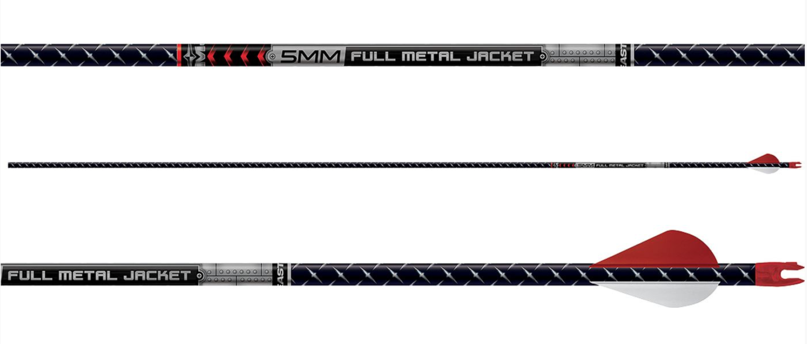 Easton Full Metal Jacket//FMJ Arrows 5MM N-Fused 300-2" Blazer Vanes 6...