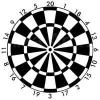 Archery Dartboard Target Face 