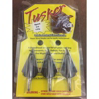Tusker "Bloody Sharp" Spirit 125grn Broadheads - 3 Pack
