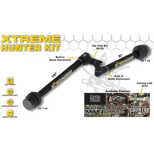Bee Stinger Sport Hunter Xtreme Stabilizer Kit 10.8 [Colour : Mossy Oak]