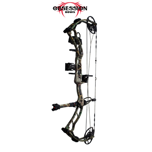 Obsession Turmoil RZ 2019 Compound Bow Package [Colour: Mossy Oak Break-Up Country] [Draw Weight: 50lbs] [Draw Length: 27"]
