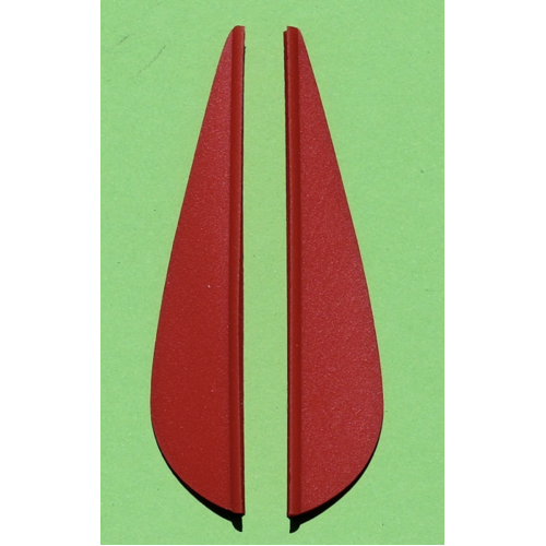 E1 Aeros Replacement Vanes [Colour : Red]