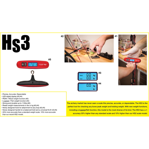 Last Chance Archery Bow Weight Scale HS3