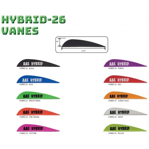 AAE Hybrid 2.6 Vanes [Colour: Sunset Gold]