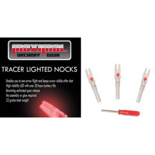 Maximal X-Size 5.2mm Lighted Nocks [Colour: Red]