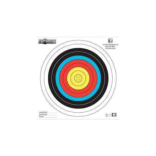 Nice Targets Single Spot 40cm 18" x 18" Archery Target Face
