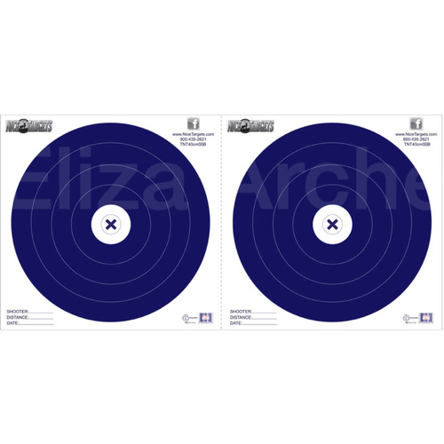 NiceTargets Single Spot Blue 40cm Target Face p/k 10 