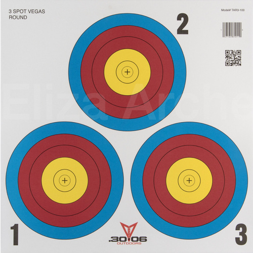 30-06 Mini Archery Target Set 20cm Vegas 3 Spot [Type: 10 Pack]