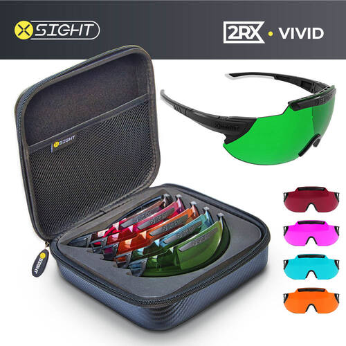 X-Sight 2RX Shooting Glasses (Vivid set with 5 lenses)