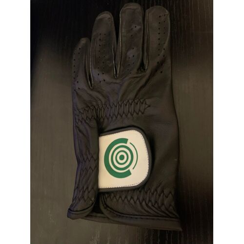 E1 Cabretta Leather Golf Gloves - Left Hand [Colour: Black] [Size: Medium]