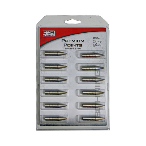 Bohning Glue-in Premium Points 12 Pack 2314-200grn
