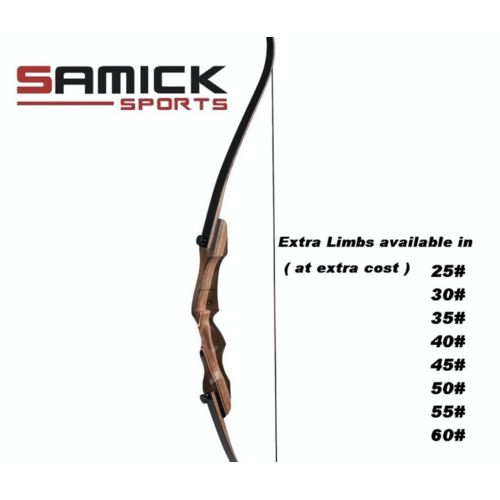 Samick Sage Recurve Bow [Weight: 50lb RH]