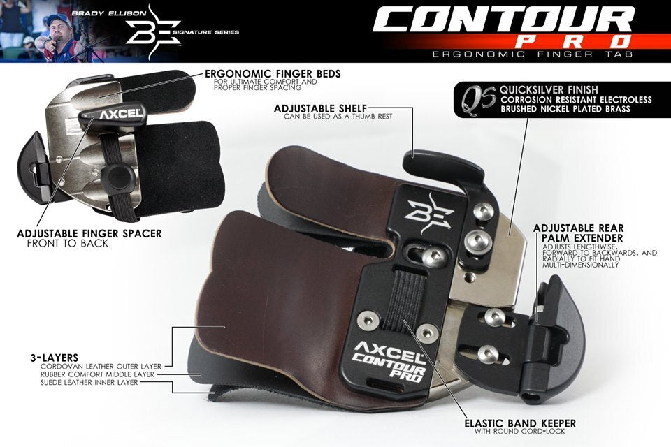 Axcel Contour Pro Finger Tab Brady Ellison Signature Series