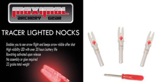 Maximal X-Size 5.2mm Lighted Nocks