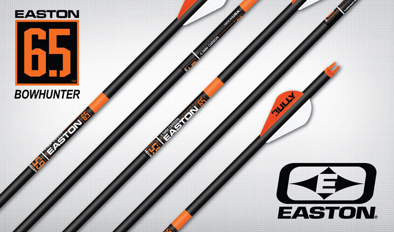 Easton 6.5mm Bowhunter Fletched Arrows p/k 6